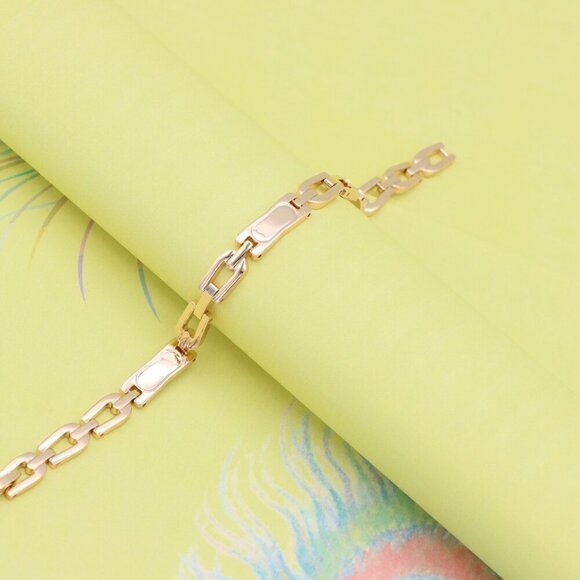 "Bold Link Design Rose Gold Bracelet, XPBL1002 - Picture 6 of 12